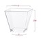 Clear Plastic Mini Verrine Sample Cube Cups - 2 oz. (240 Cups)